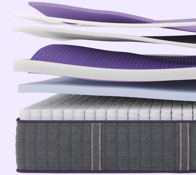 purple rejuvenateplus mattress layers